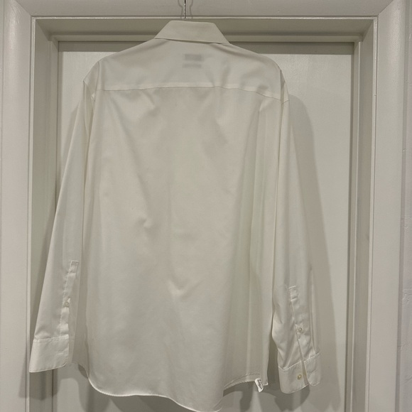 White Calvin Klein regular fit performance non-iron 17.5 34/35 100% cotton - Picture 6 of 6